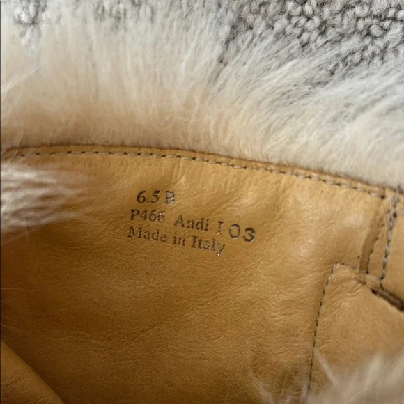 Vintage Coach Andi Knee High Rust Suede Fur Trimmed Boots in Women’s Size 6.5